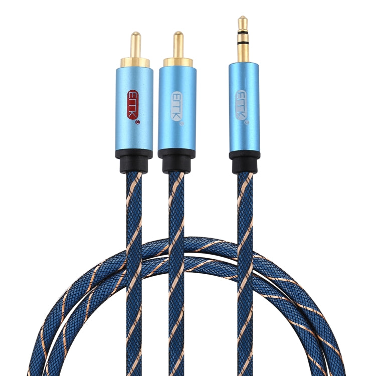 Cavo audio Jack 3,5 mm maschio a 2 RCA maschio placcato oro