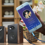 Cavo audio Jack 3,5 mm maschio a 2 RCA maschio placcato oro