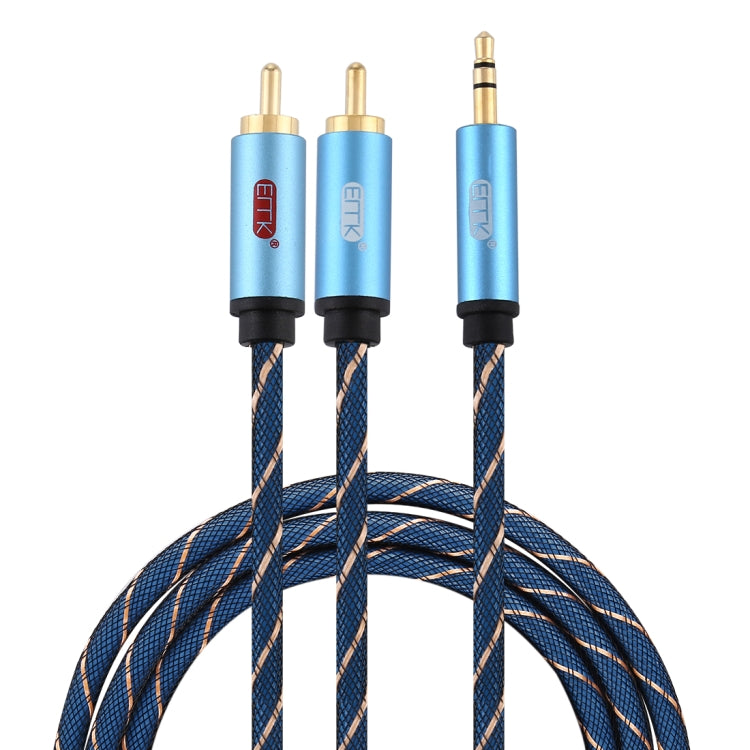 Cavo audio Jack 3,5 mm maschio a 2 RCA maschio placcato oro