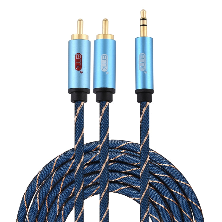 Cavo audio Jack 3,5 mm maschio a 2 RCA maschio placcato oro