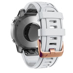 Cinturino in silicone 20 mm con fibbia oro rosa per Garmin
