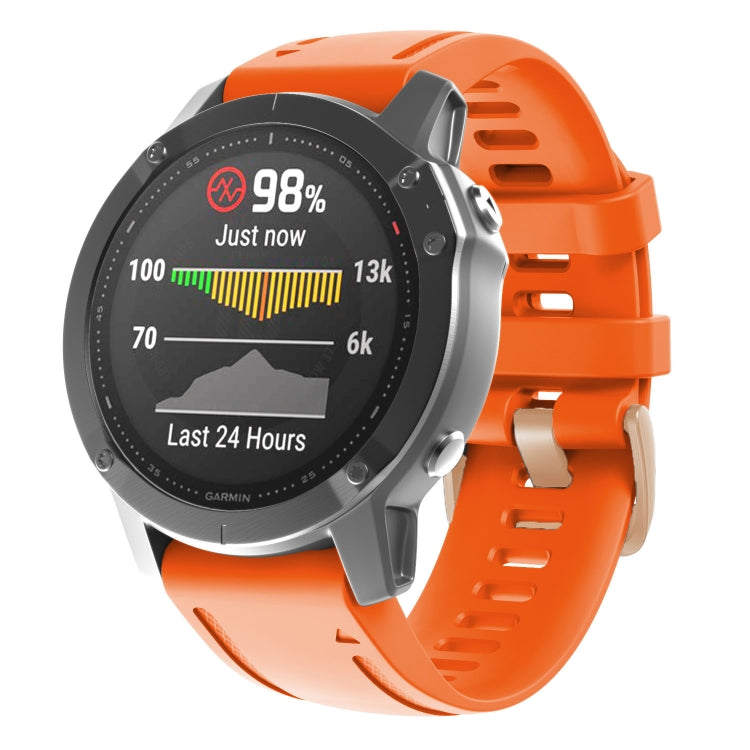 Cinturino in silicone 20 mm con fibbia oro rosa per Garmin