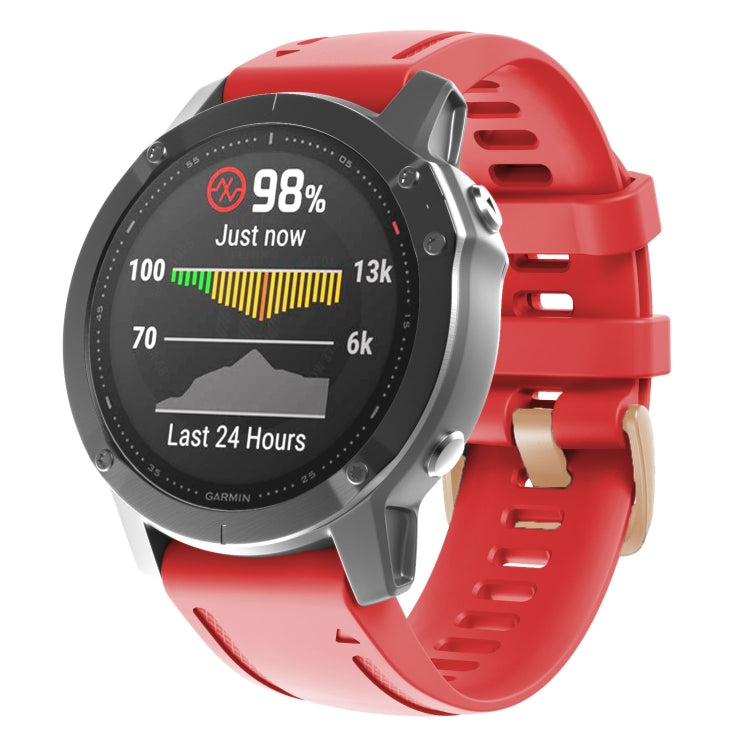 Cinturino in silicone 20 mm con fibbia oro rosa per Garmin