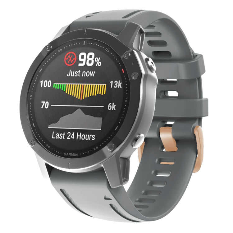 Cinturino in silicone 20 mm con fibbia oro rosa per Garmin