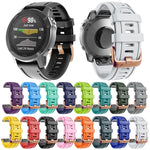 Cinturino in silicone 20 mm con fibbia oro rosa per Garmin