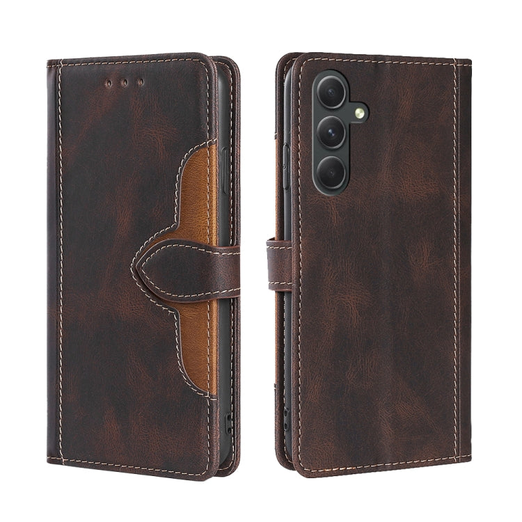 Custodia portafoglio in pelle con fibbia magnetica Samsung