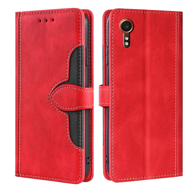 Custodia portafoglio in pelle con fibbia magnetica per smartphone