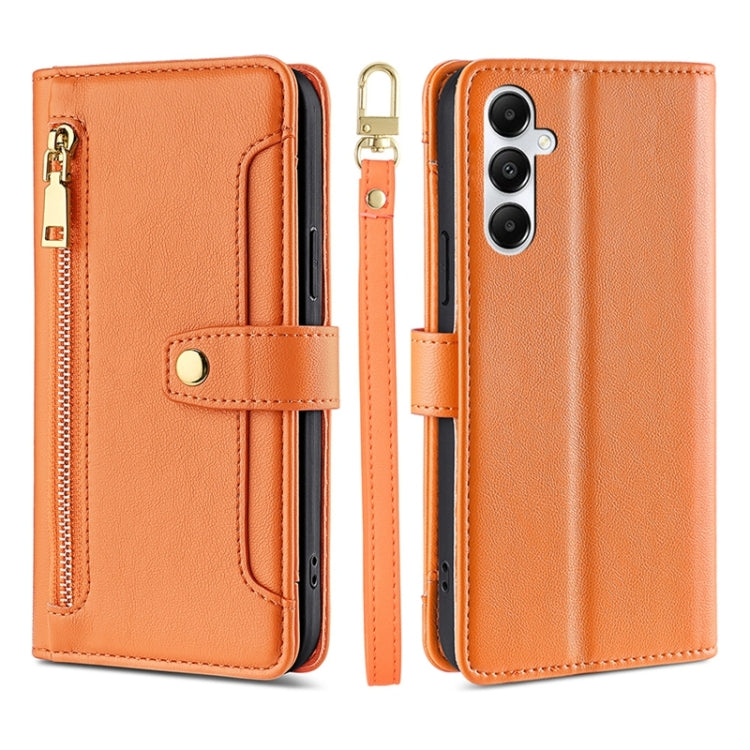Custodia portafoglio in pelle con cerniera per Samsung Galaxy S24