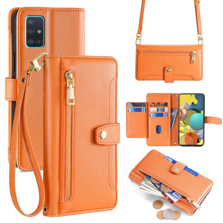 Custodia portafoglio in pelle con cerniera per Samsung Galaxy S21