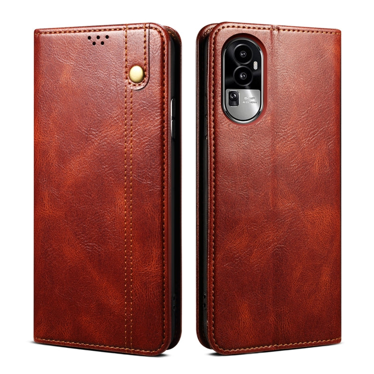 Custodia per telefono in pelle con trama Crazy Horse per OPPO A60