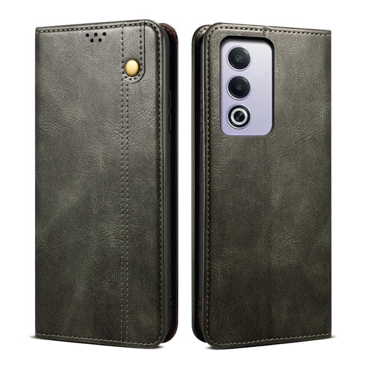 Custodia per telefono in pelle con trama Crazy Horse per OPPO A60