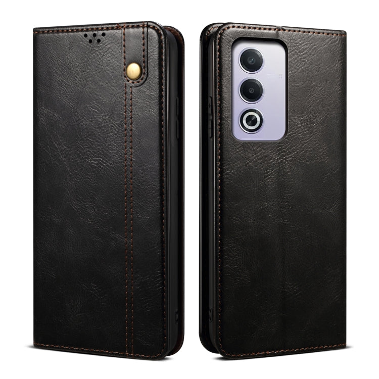Custodia per telefono in pelle con trama Crazy Horse per OPPO A60