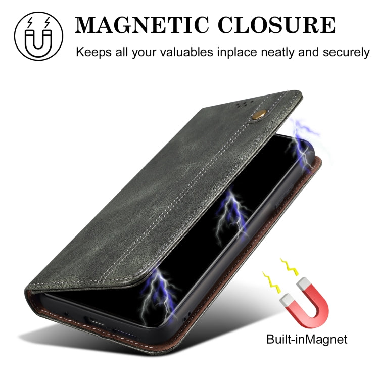 Custodia per telefono in pelle con trama Crazy Horse per OPPO A60
