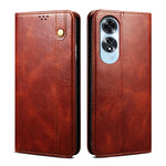 Custodia per telefono in pelle con trama Crazy Horse per OPPO A60