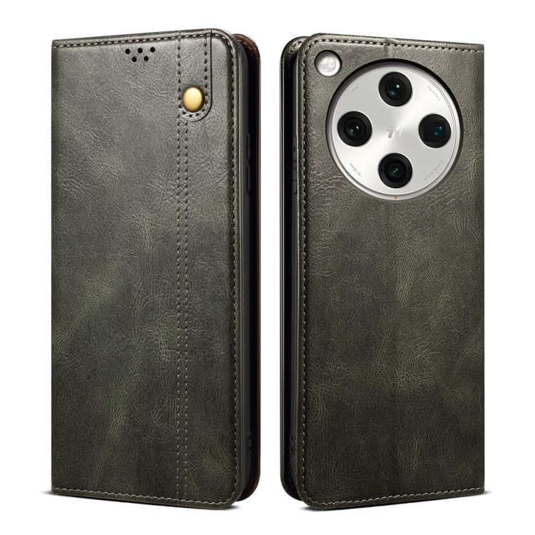 Custodia per telefono in pelle con trama Crazy Horse per OPPO A60