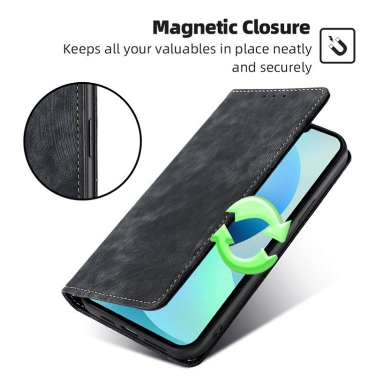 Custodia portafoglio in pelle con blocco RFID per Samsung Galaxy