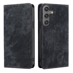 Custodia portafoglio in pelle con blocco RFID per Galaxy S24+