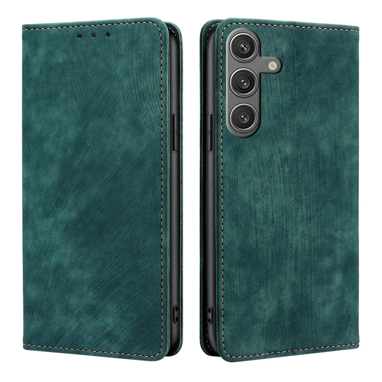 Custodia portafoglio in pelle con blocco RFID per Galaxy S24+