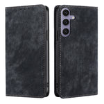 Custodia portafoglio in pelle con blocco RFID per Galaxy S24+
