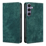 Custodia portafoglio in pelle con blocco RFID per Galaxy S24+