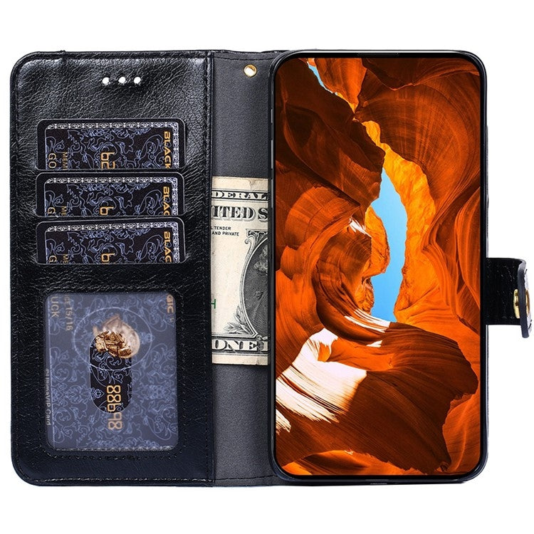 Custodia in pelle con cerniera per Vivo X100s e modelli compatibili