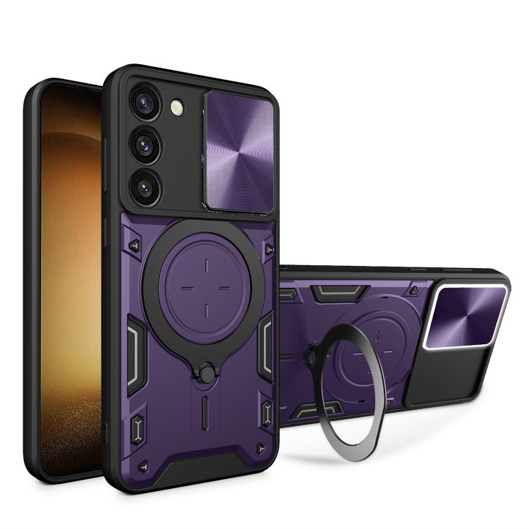 Custodia TPU con copriobiettivo scorrevole per Galaxy S23+