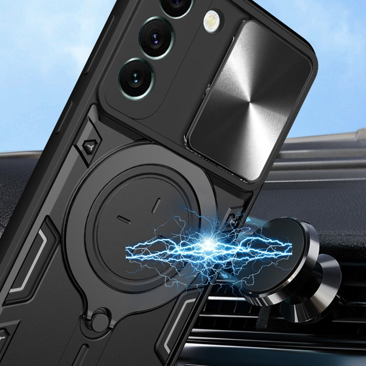 Custodia TPU con copri camera scorrevole per Samsung Galaxy S22 5