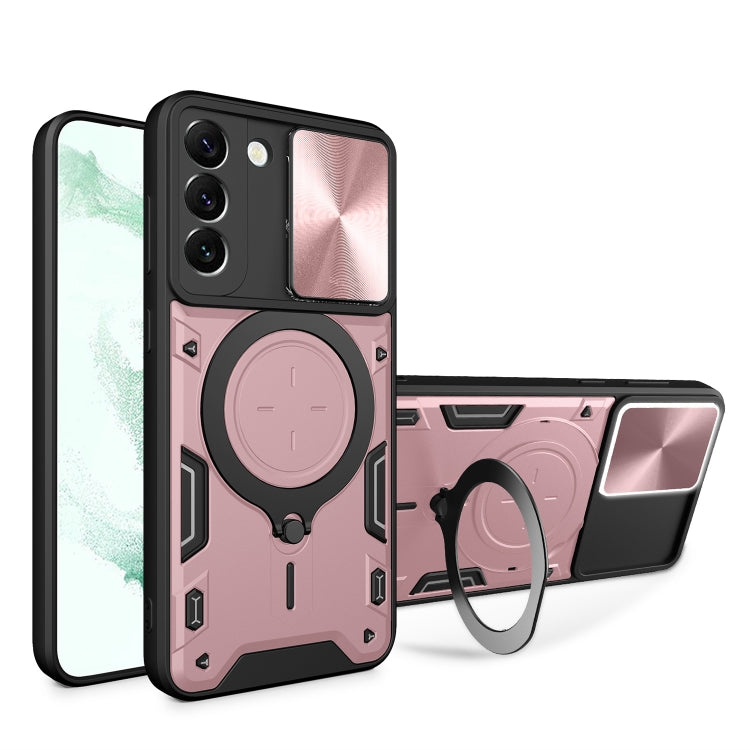 Custodia TPU con copri camera scorrevole per Samsung Galaxy S22 5