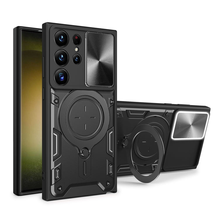 Custodia TPU con copri camera scorrevole per Samsung Galaxy S21 5