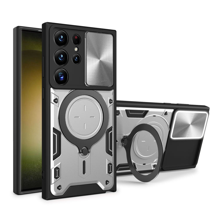 Custodia TPU con copri camera scorrevole per Samsung Galaxy S21 5