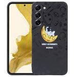 Custodia silicone modello astronauta per Samsung Galaxy S21 Ultra