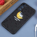 Custodia per cellulare con bordo dritto in silicone modello astronauta, For Samsung Galaxy A81, For Samsung Galaxy A73 5G, For Samsung Galaxy A72 5G / 4G
