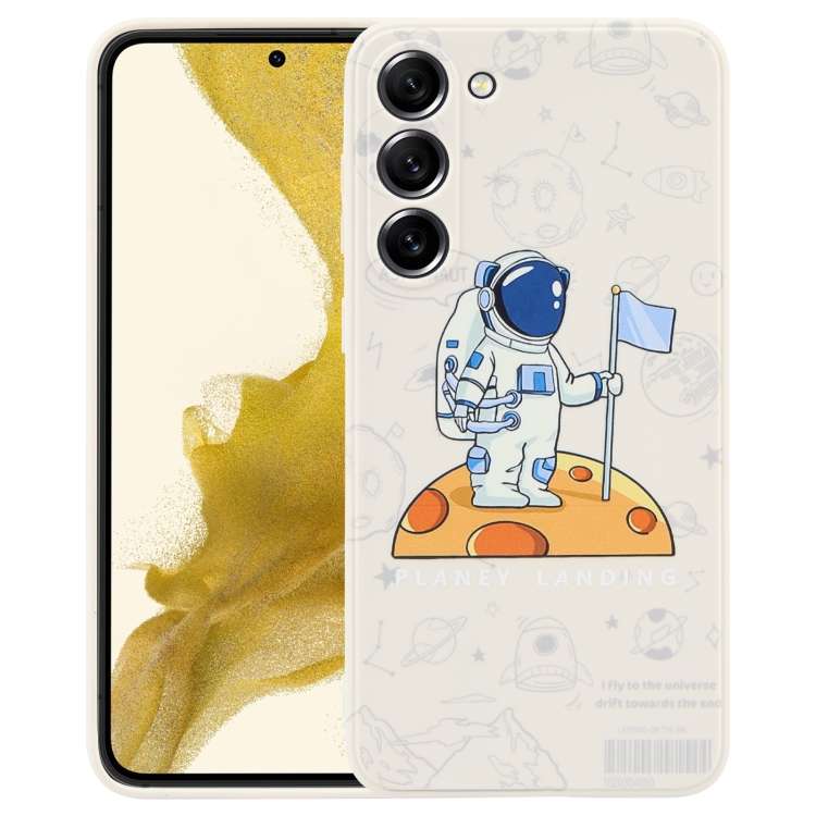 Custodia per cellulare con bordo dritto in silicone modello astronauta, For Samsung Galaxy A81, For Samsung Galaxy A73 5G, For Samsung Galaxy A72 5G / 4G
