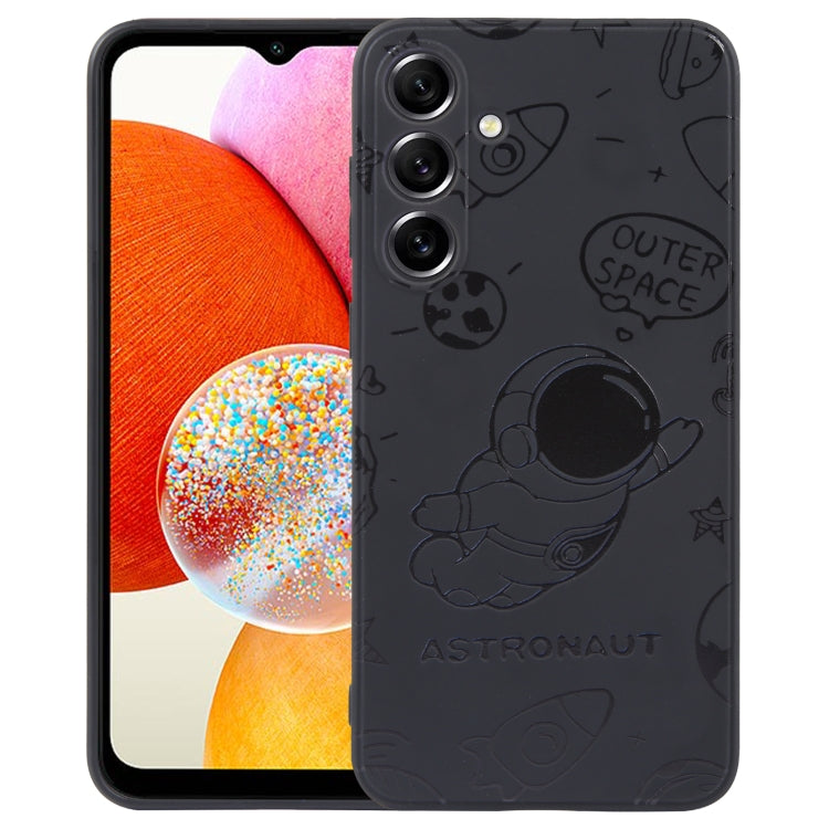 Custodia per cellulare con bordo dritto in silicone modello astronauta, For Samsung Galaxy A14, For Samsung Galaxy S20+, For Samsung Galaxy A34 5G