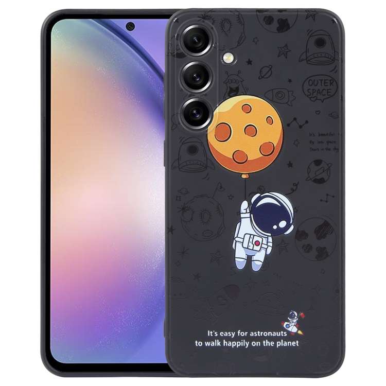 Custodia per cellulare con bordo dritto in silicone modello astronauta, For Samsung Galaxy S20 Ultra 5G, For Samsung Galaxy A54 5G, For Samsung Galaxy S20 FE