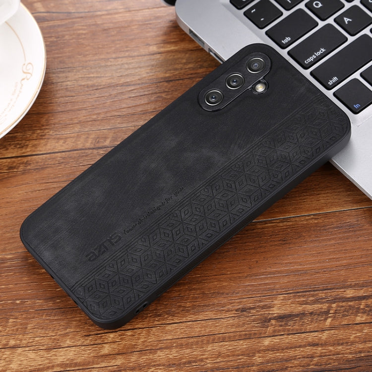 Custodia in pelle goffrata 3D per Samsung Galaxy M14