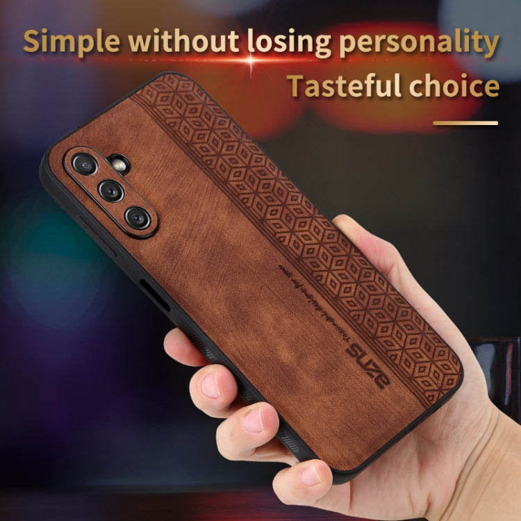 Custodia in pelle goffrata 3D per Samsung Galaxy M14