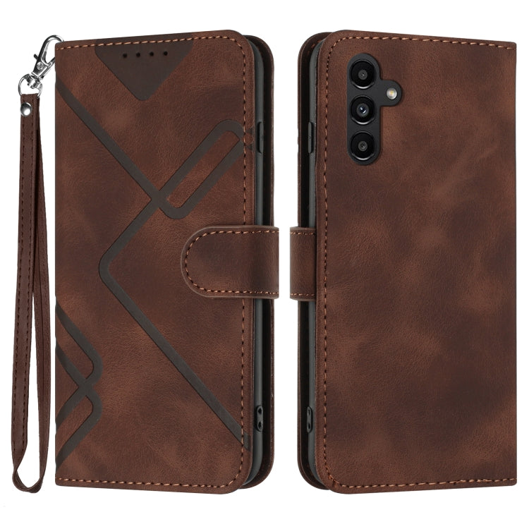 Custodia portafoglio in pelle per Samsung Galaxy A55 5G