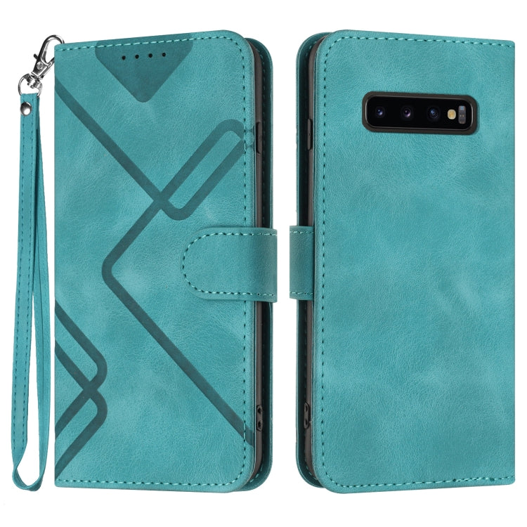 Custodia portafoglio in pelle per Samsung Galaxy S10+