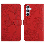 HT03 Cassa del telefono di cuoio di vibrazione impressa farfalla di sensibilità della pelle, For OPPO A79 5G, For OPPO A59 5G