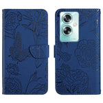 HT03 Cassa del telefono di cuoio di vibrazione impressa farfalla di sensibilità della pelle, For OPPO A79 5G, For OPPO A59 5G