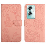 HT03 Cassa del telefono di cuoio di vibrazione impressa farfalla di sensibilità della pelle, For OPPO A79 5G, For OPPO A59 5G
