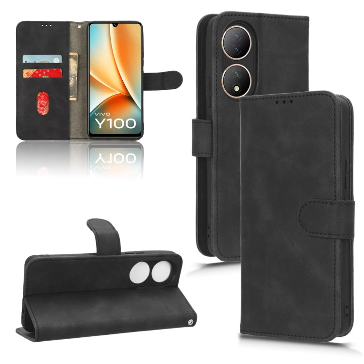 Custodia per telefono in pelle con vibrazione magnetica Skin Feel, For vivo S17 5G, For vivo Y100 5G