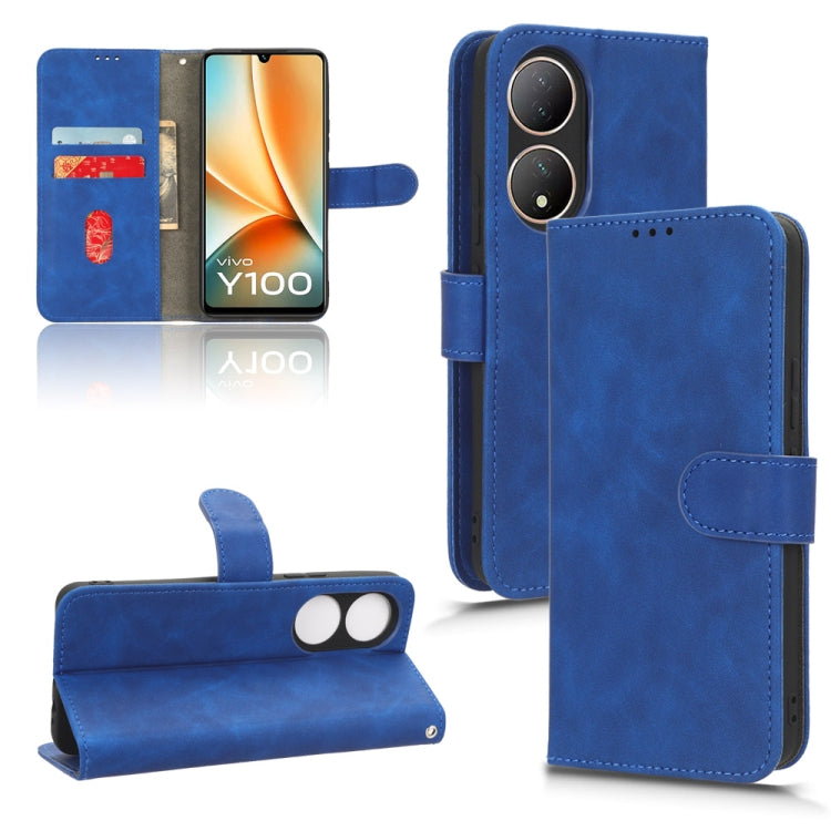 Custodia per telefono in pelle con vibrazione magnetica Skin Feel, For vivo S17 5G, For vivo Y100 5G