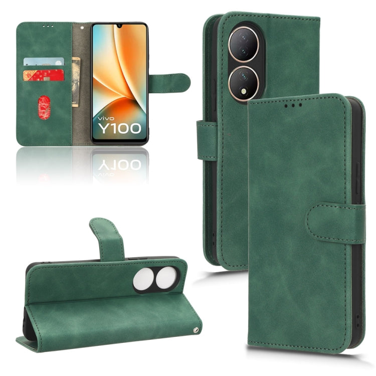 Custodia per telefono in pelle con vibrazione magnetica Skin Feel, For vivo S17 5G, For vivo Y100 5G