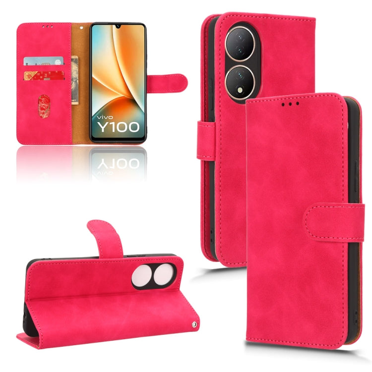 Custodia per telefono in pelle con vibrazione magnetica Skin Feel, For vivo S17 5G, For vivo Y100 5G