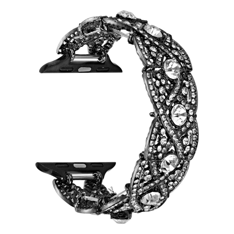 Cinturino metallo intrecciato con diamanti per Apple Watch