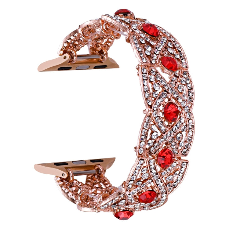 Cinturino metallo intrecciato con diamanti per Apple Watch