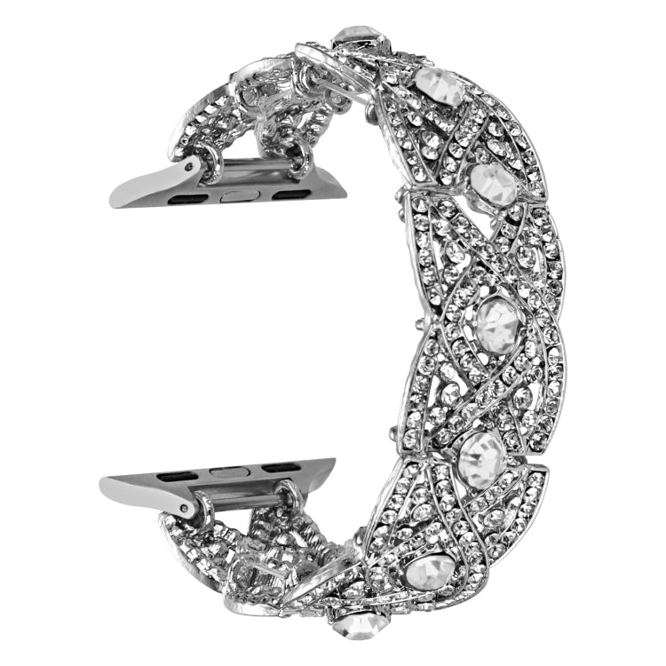 Cinturino metallo intrecciato con diamanti per Apple Watch