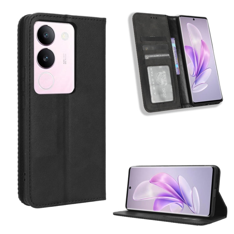 Custodia in pelle con fibbia magnetica per Vivo Y78 Plus e modelli compatibili